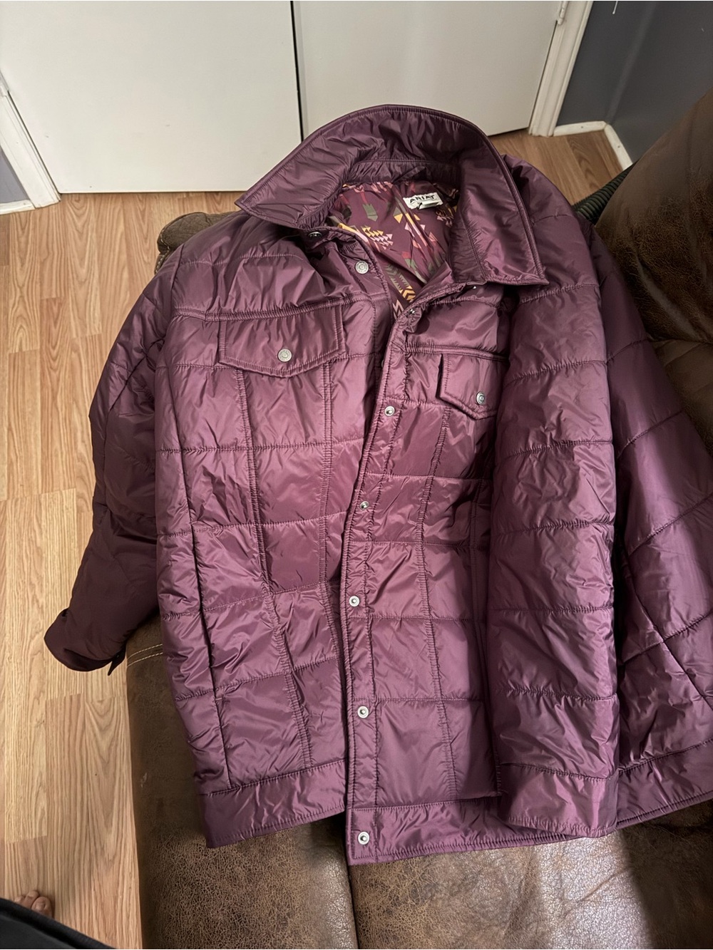 Ariat Quilted Plum Puffer Jacket